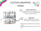 Fast One Custom Wrapping Paper - Race Car Theme