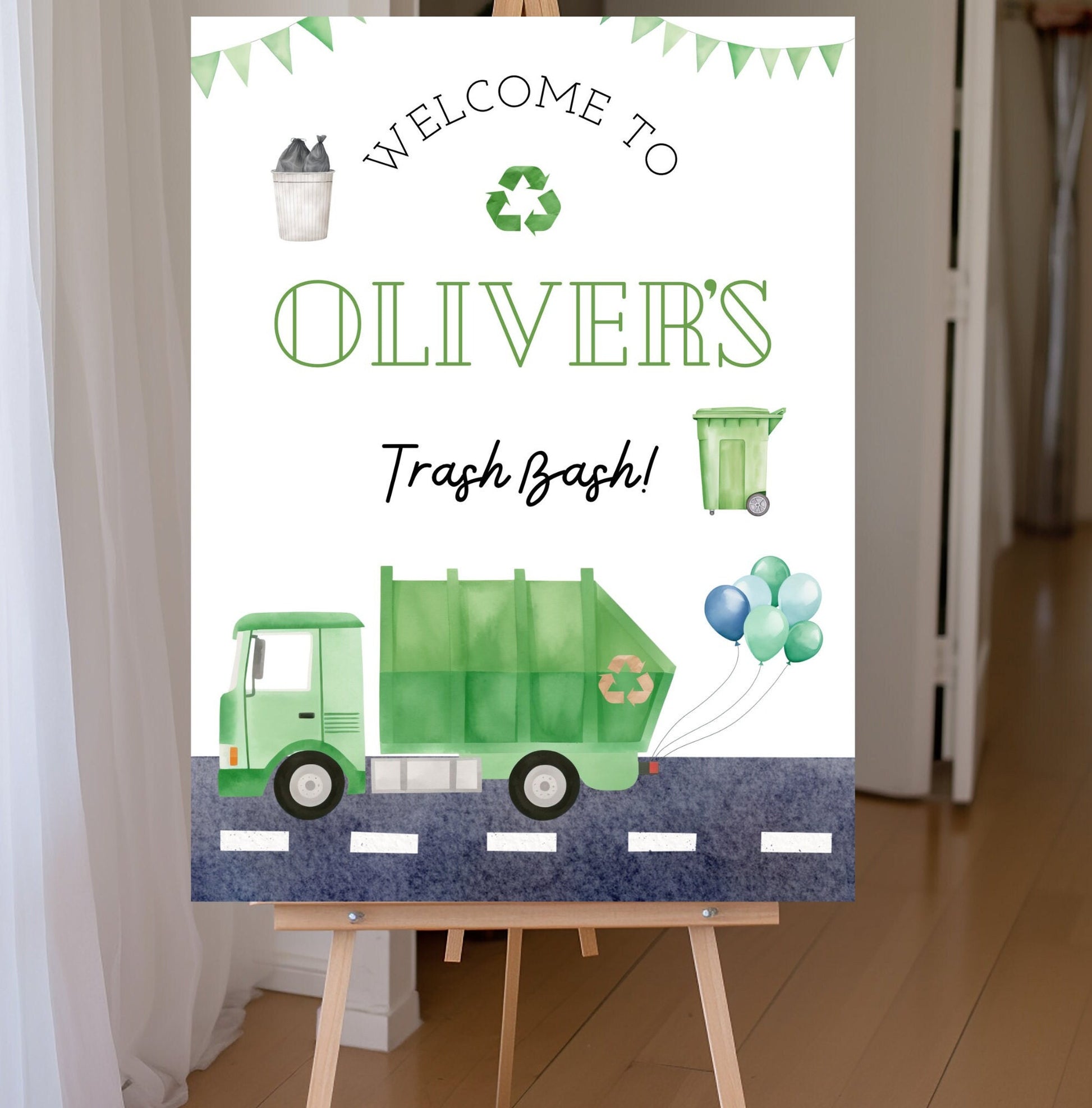 Trash Bash Welcome Sign - Digital Download
