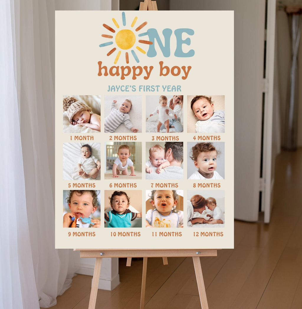 One Happy Boy Photo Board - Digital Download
