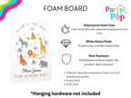 Party Animals Birthday Welcome Sign (Printed + Shipped)
