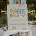 One Happy Boy Welcome Sign (Printed + Shipped)