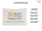 One Happy Boy Birthday Banner (Printed + Shipped)