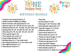 One Happy Boy Instant Party Bundle - Download and Print