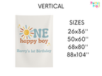 One Happy Boy Birthday Banner (Printed + Shipped)