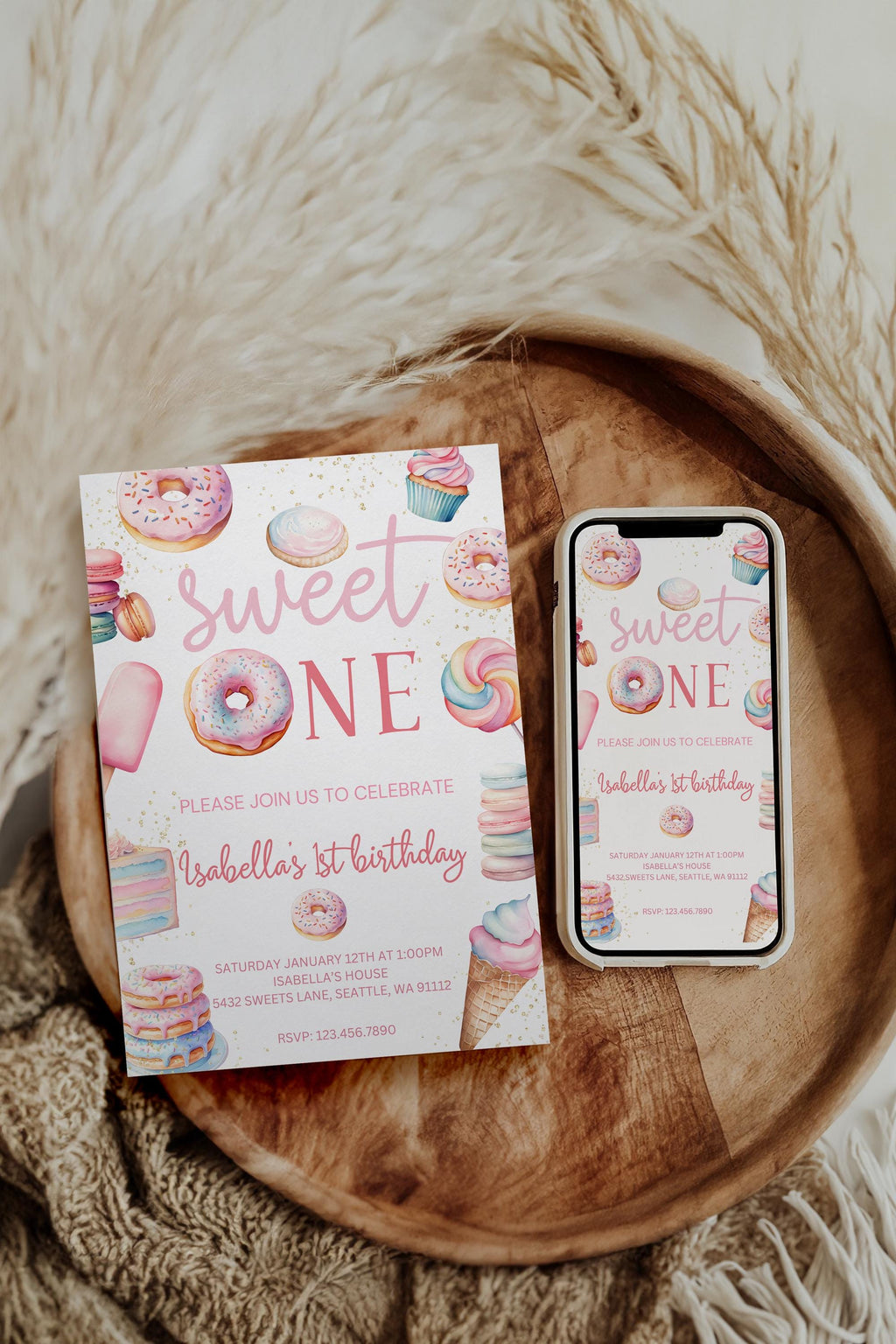 Sweet One Birthday Welcome Sign - Digital Download