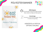 One Happy Boy Birthday Banner (Printed + Shipped)