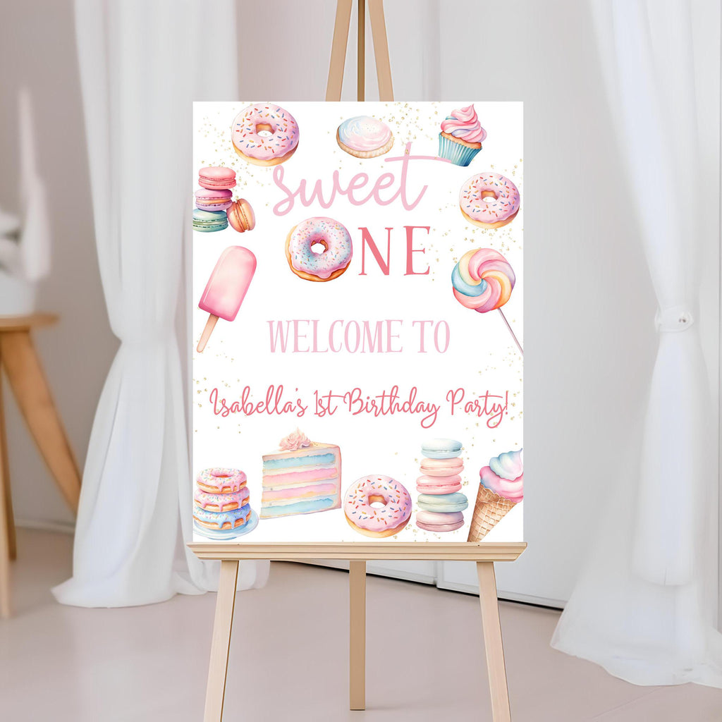 Sweet One Birthday Welcome Sign - Digital Download