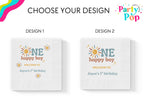 One Happy Boy Custom Napkins - Sunshine Boho Theme