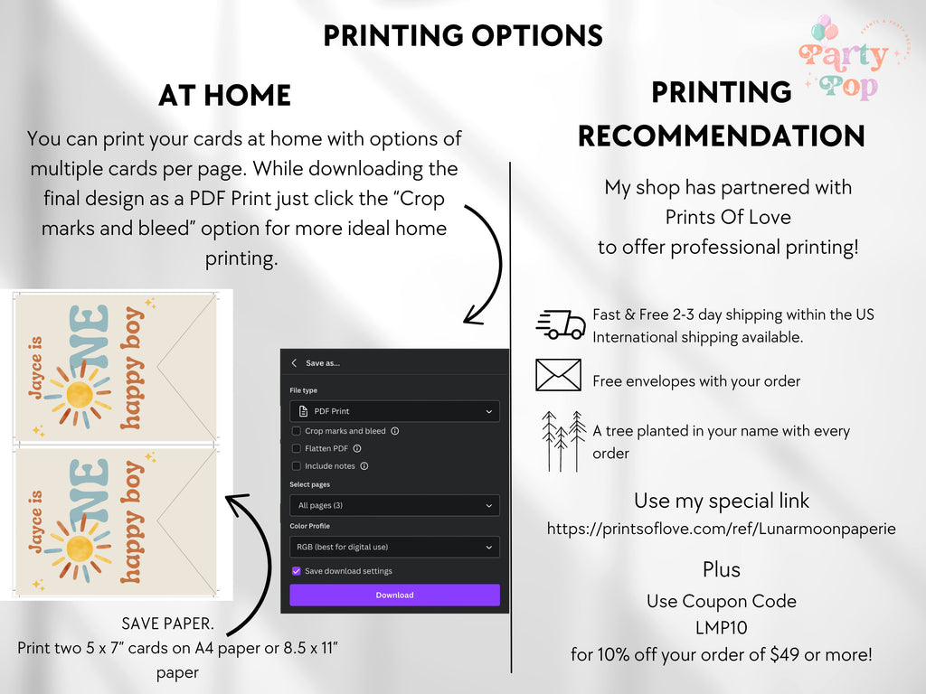 One Happy Boy Sunshine Banner - First Trip Around The Sun - Digital Download