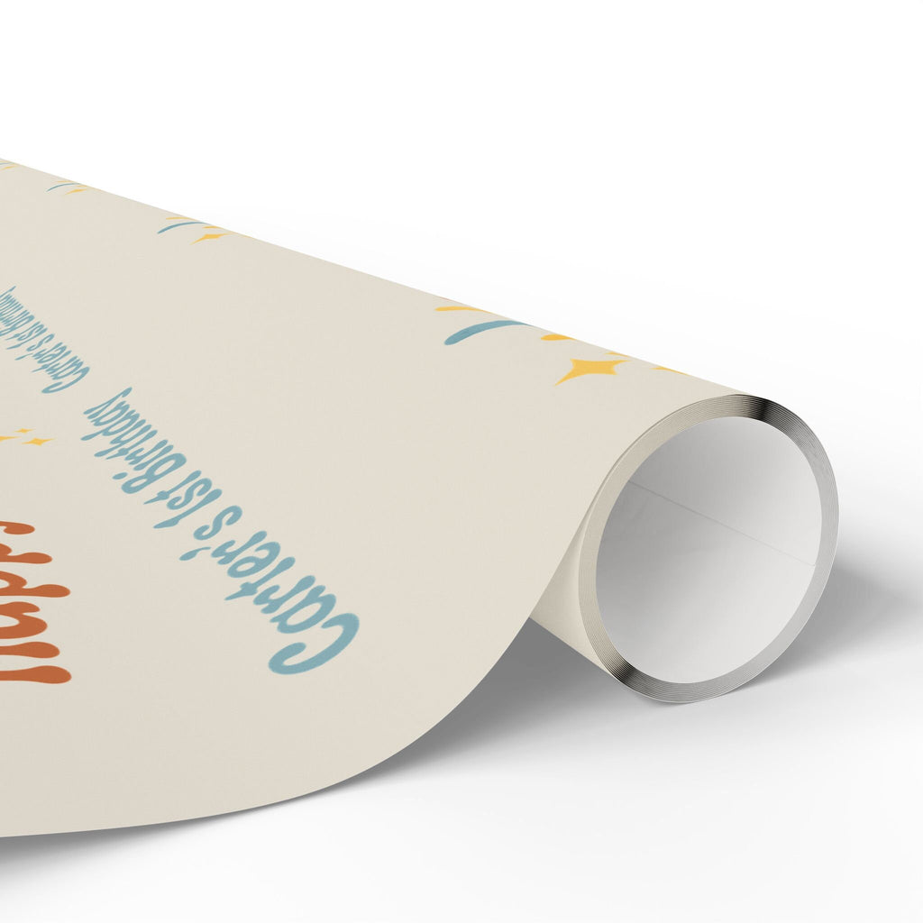One Happy Boy Custom Birthday Wrapping Paper - Sunshine Theme