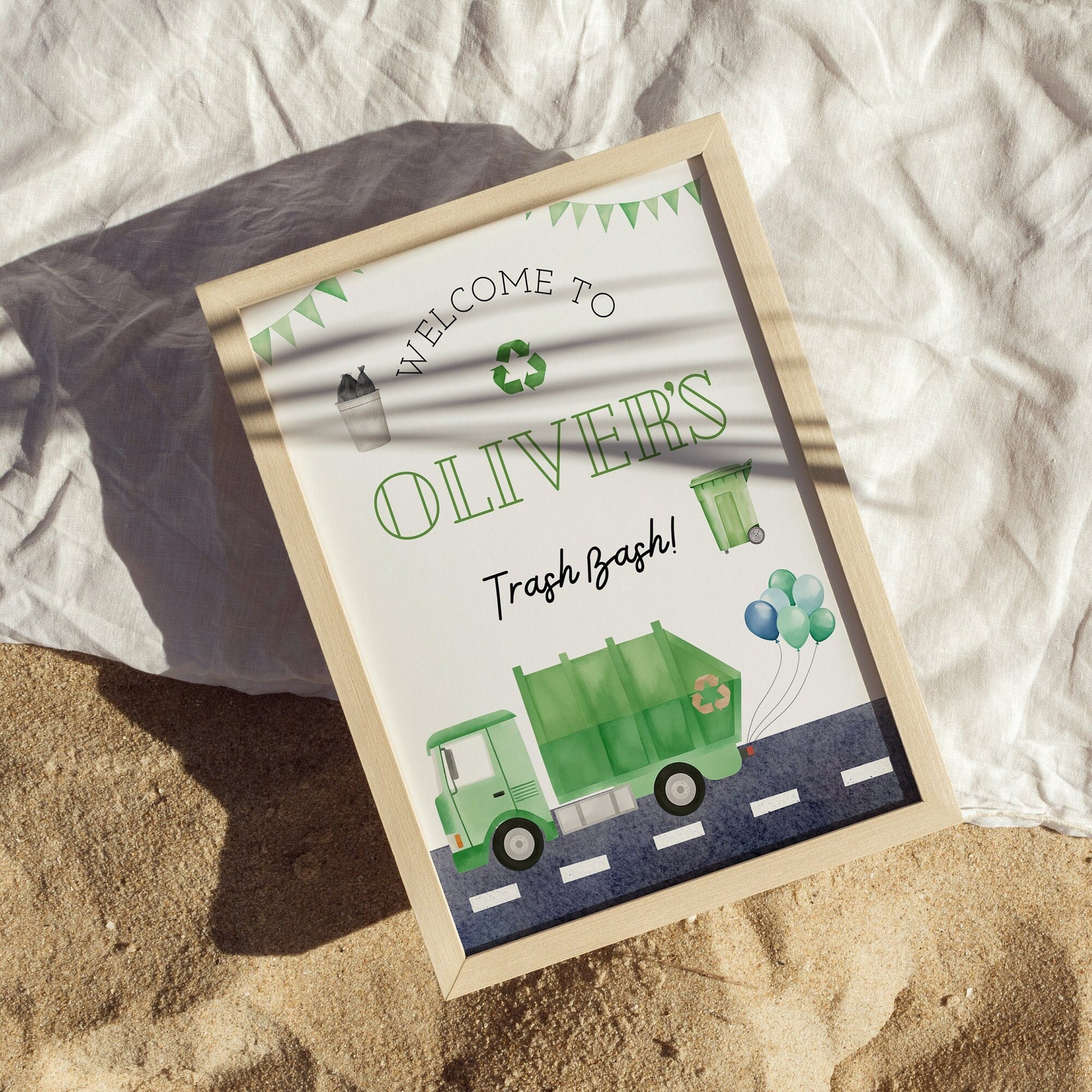 Trash Bash Welcome Sign - Digital Download