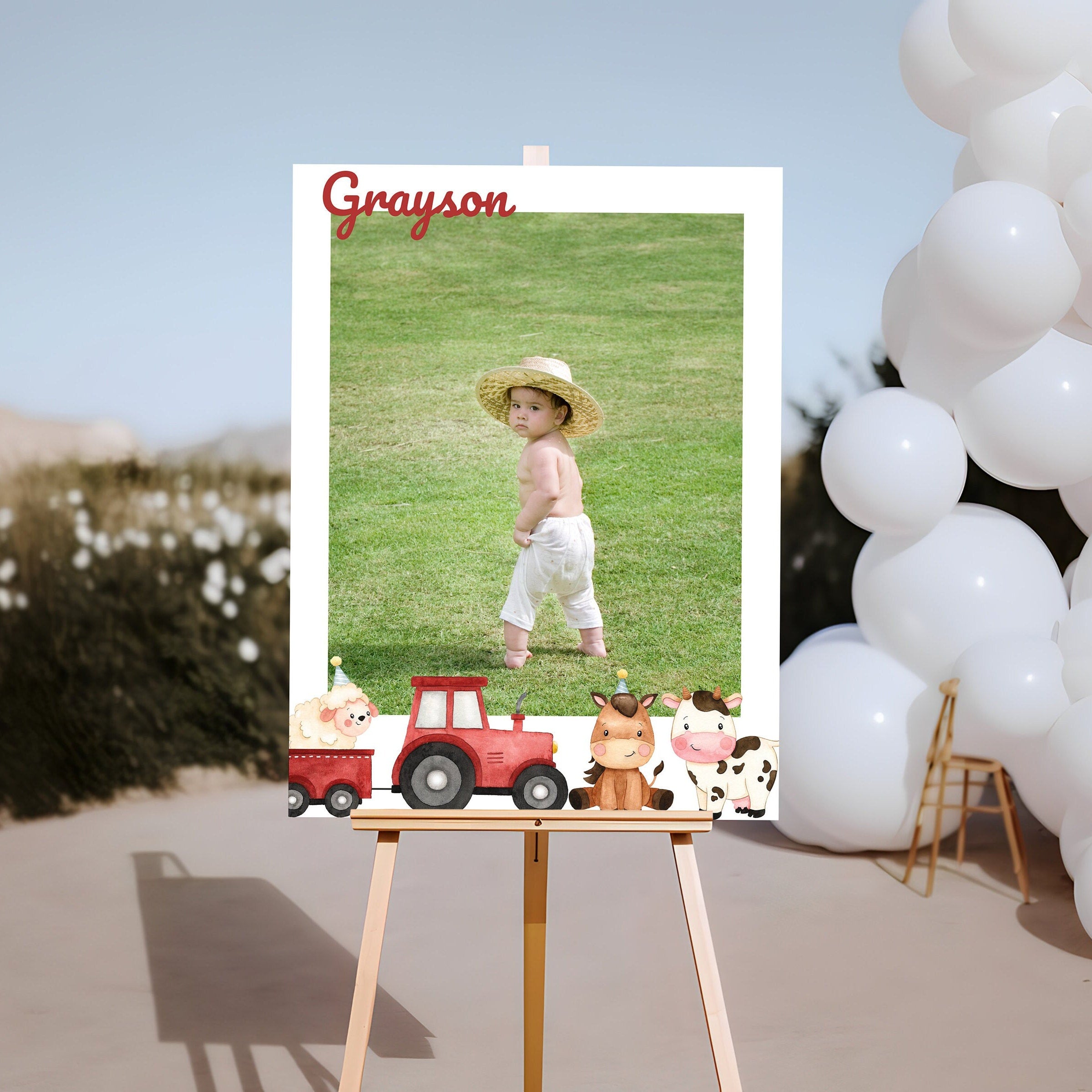 Farm Animals - Farm Party Decor - Digital Download