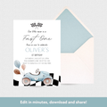 Fast One Download & Print Invitation