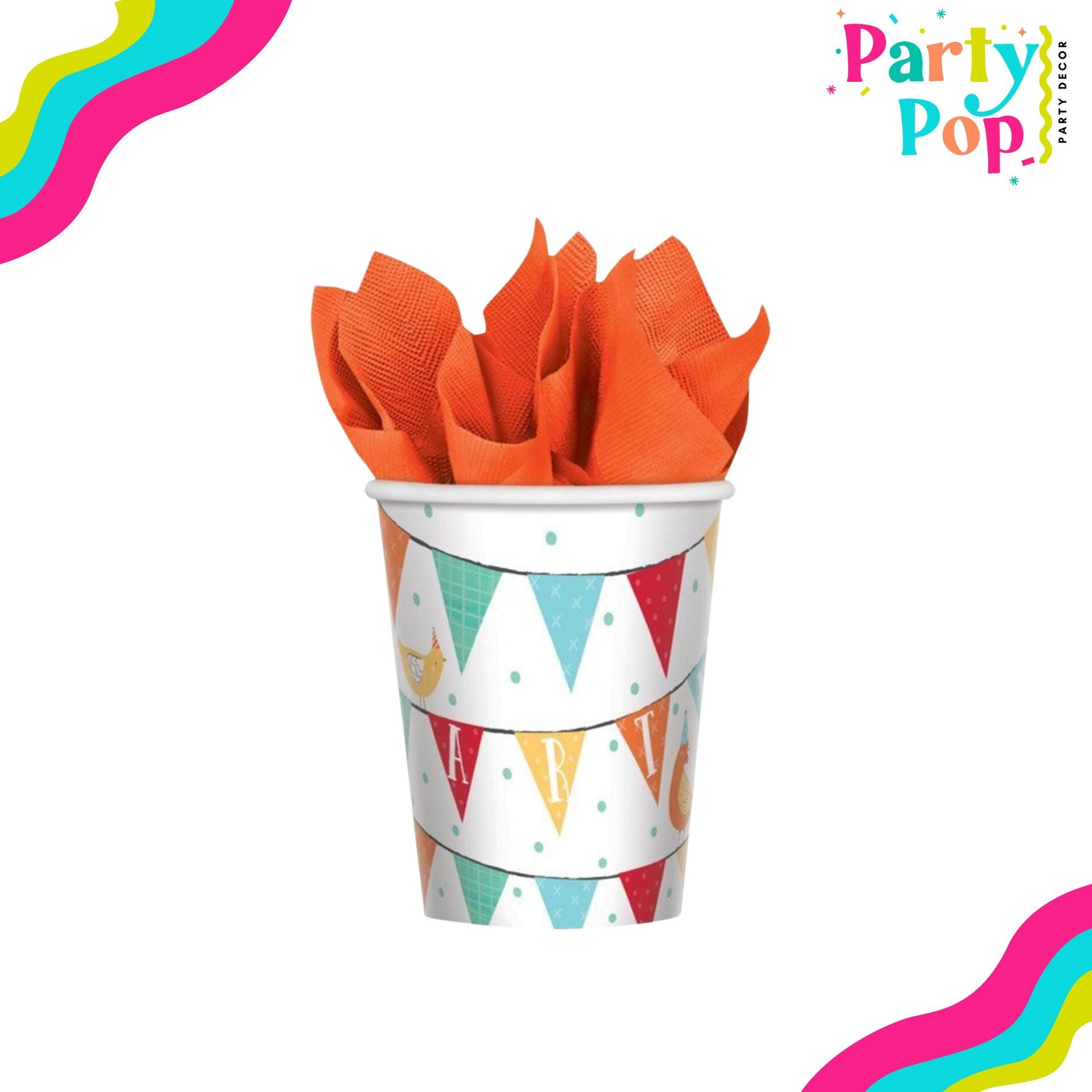 Farm Animal Party - Party Supplies - Paper Cups Pack Of 8