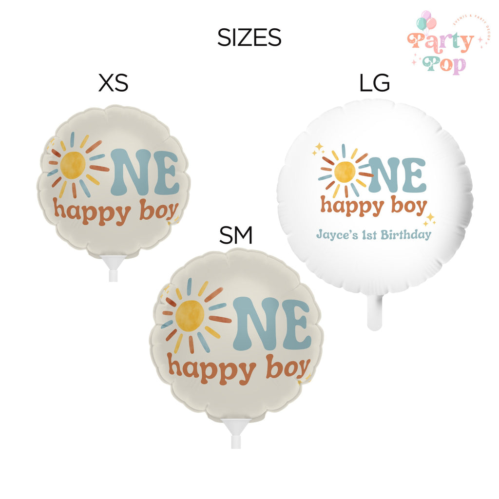 One Happy Boy 1st Birthday Balloon - 1st Trip Around The Sun