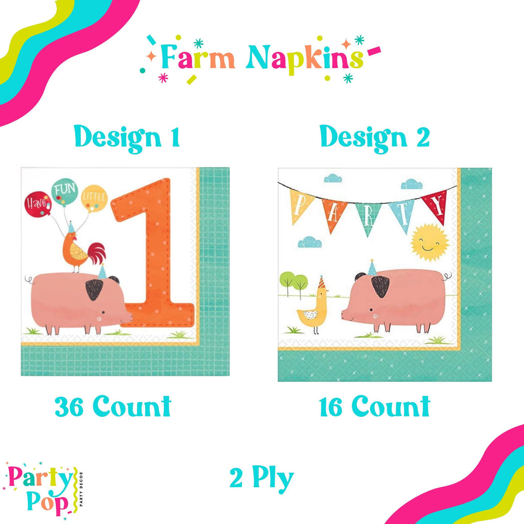 Cow Birthday Plate - Farm Animal Birthday Decor