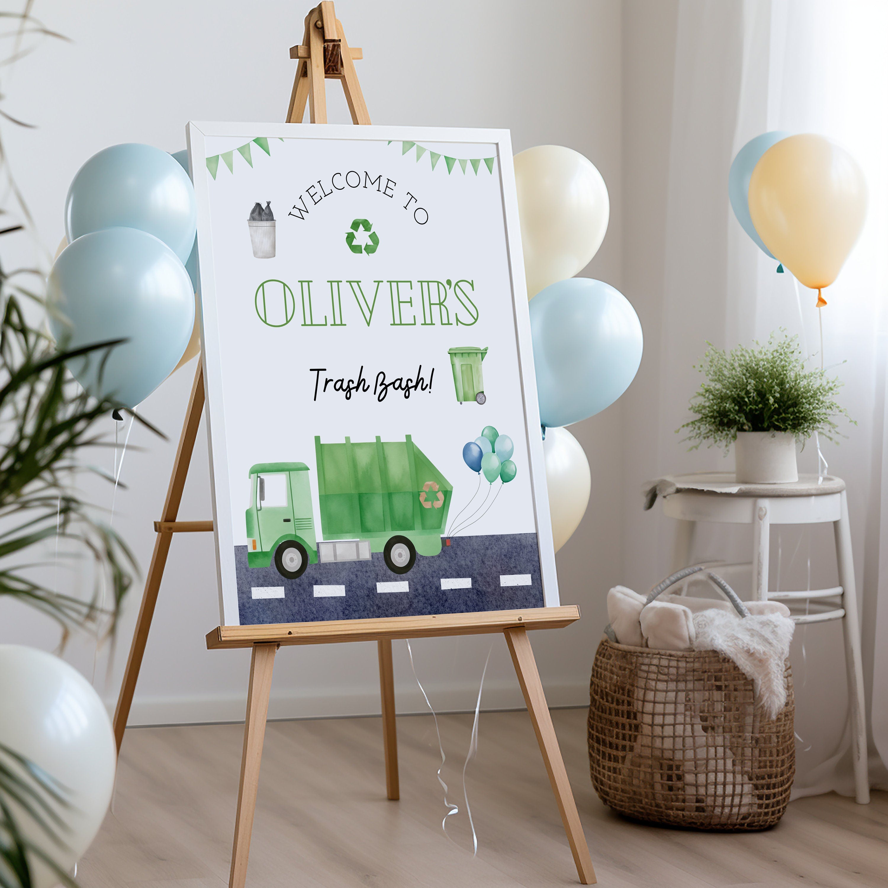Trash Bash Welcome Sign - Digital Download