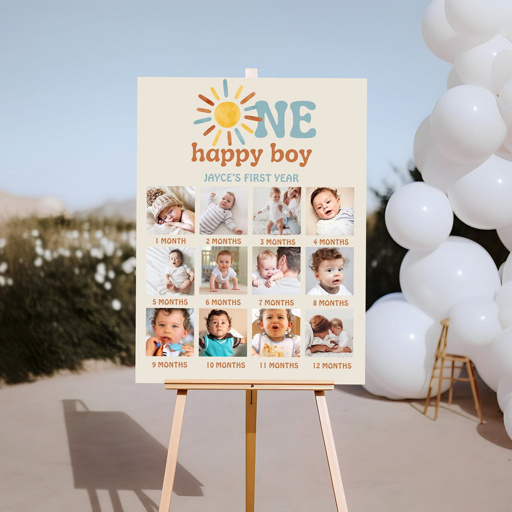 One Happy Boy Photo Board - Digital Download