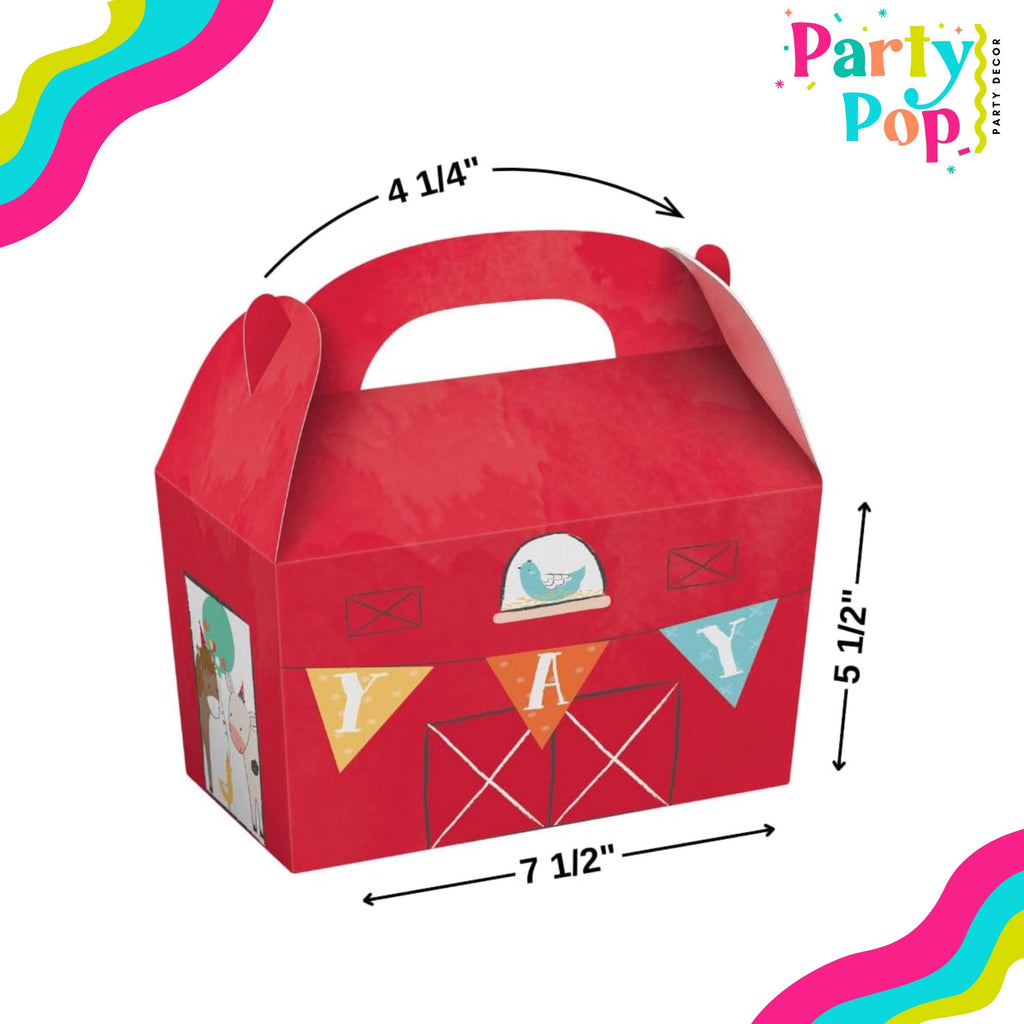 Treat Boxes- Farm Animal Birthday Party Decor
