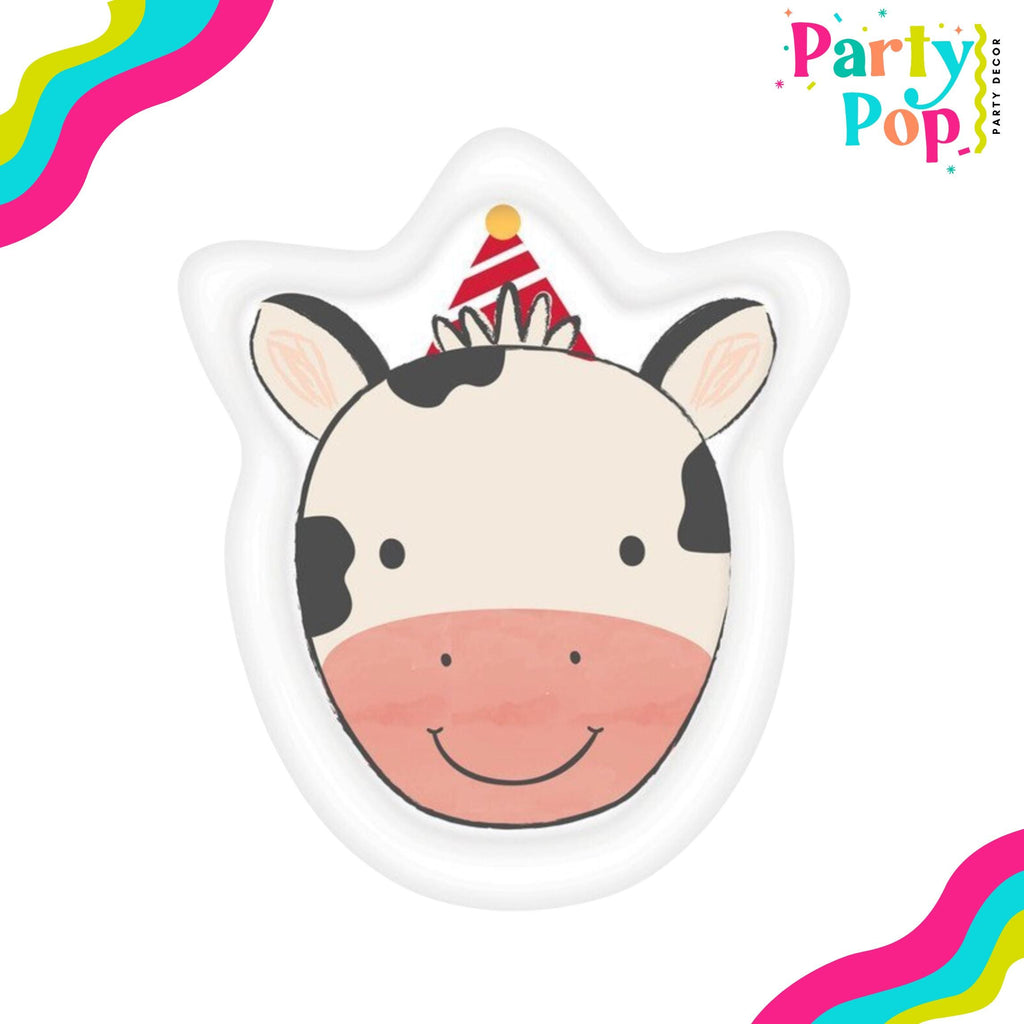 Cow Birthday Plate - Farm Animal Birthday Decor