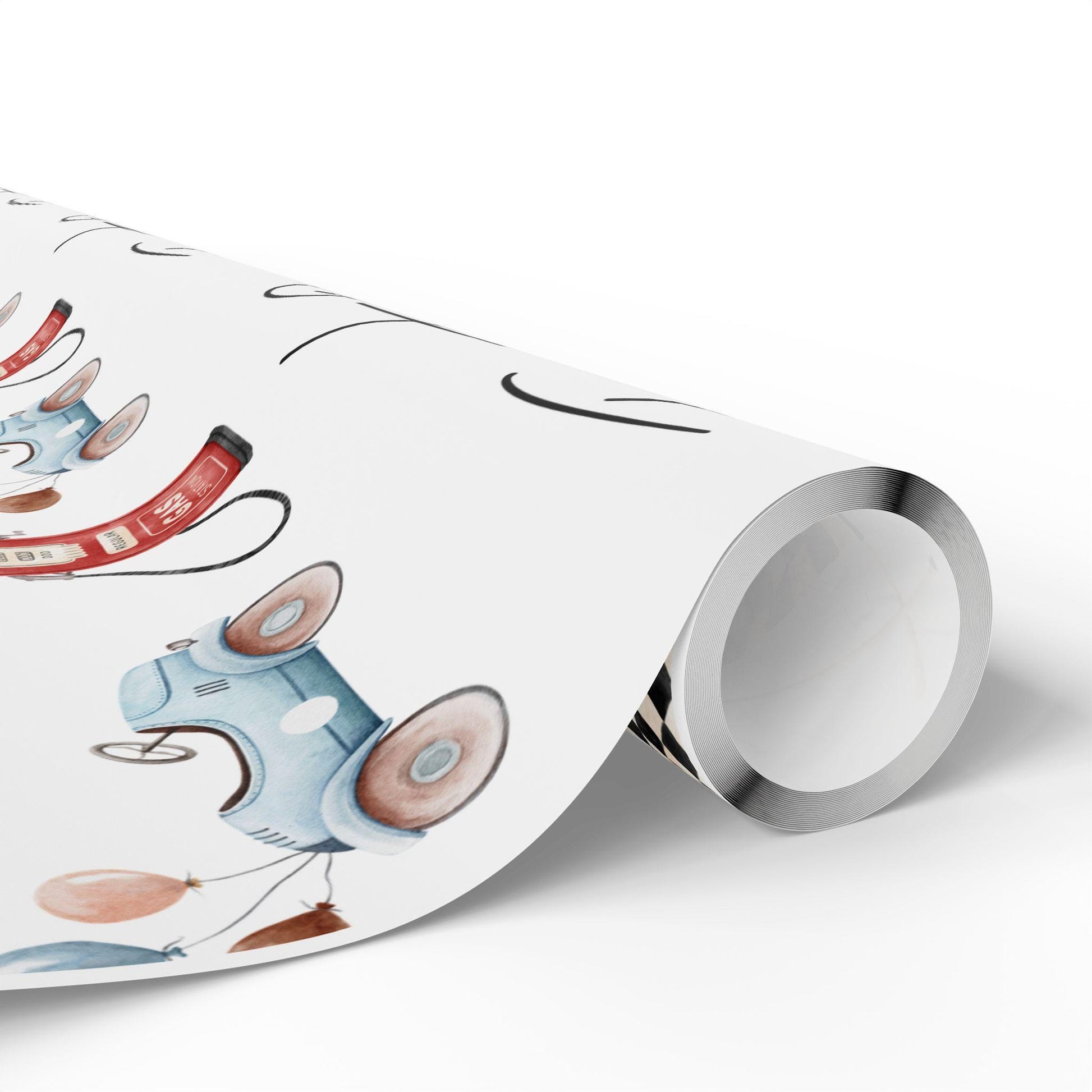 Fast One Custom Wrapping Paper - Race Car Theme