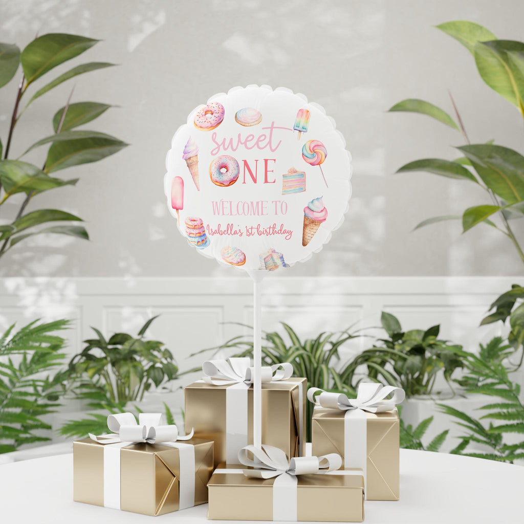 Sweet One Custom Birthday Balloons - Sweets Theme Party