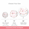 Sweet One Custom Birthday Balloons (Printed + Shipped)