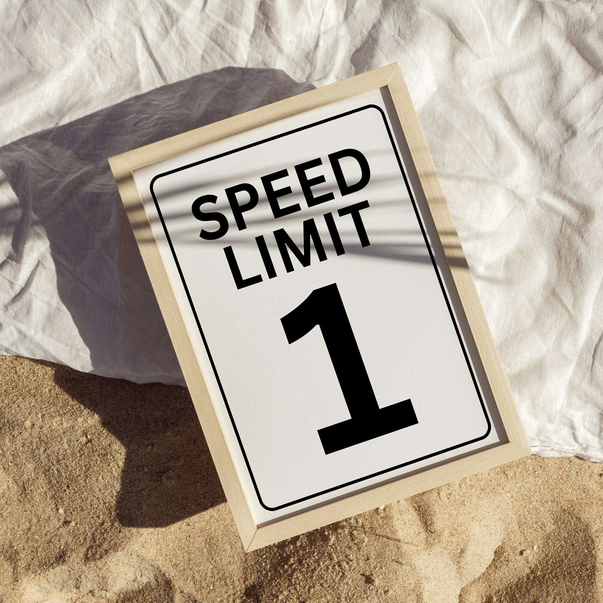 Speed Limit Sign - Race Car Theme - Digital Download