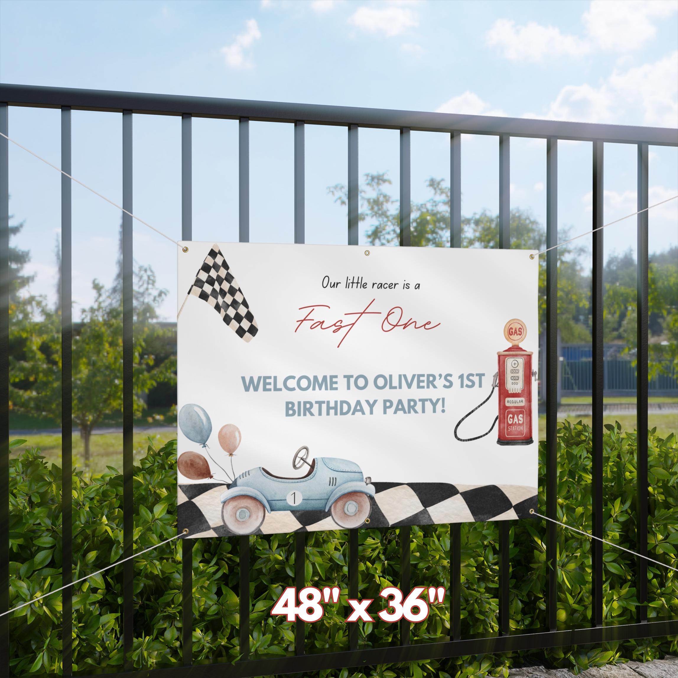 Fast One Birthday - Fast One Birthday Decoration - Race Car Birthday