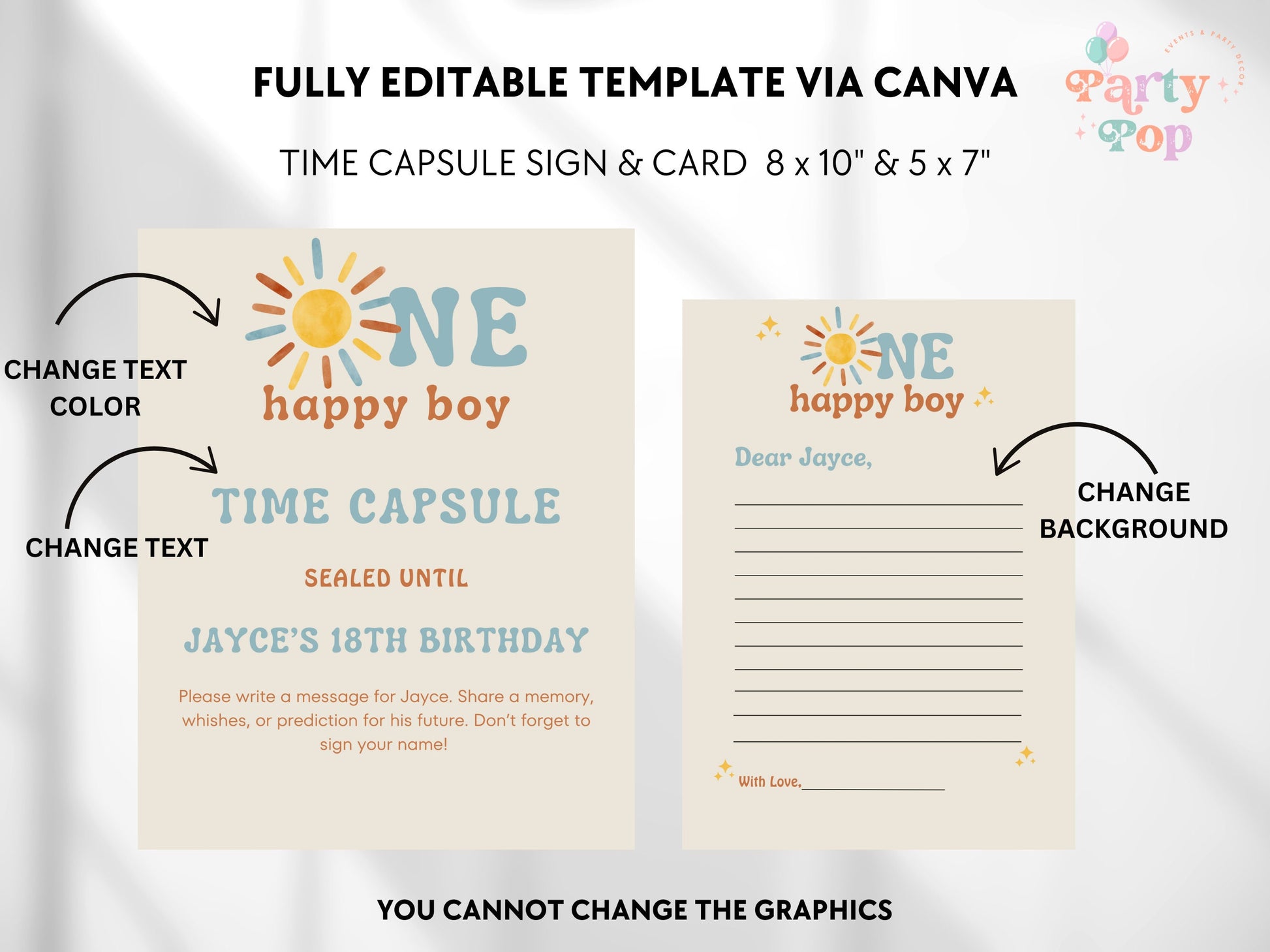 First Trip Around The Sun - Time Capsule - Instant Download