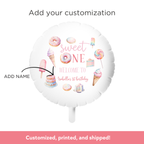 Sweet One Custom Birthday Balloons (Printed + Shipped)
