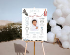 Fast One 1st Birthday Milestone Board - Digital Download