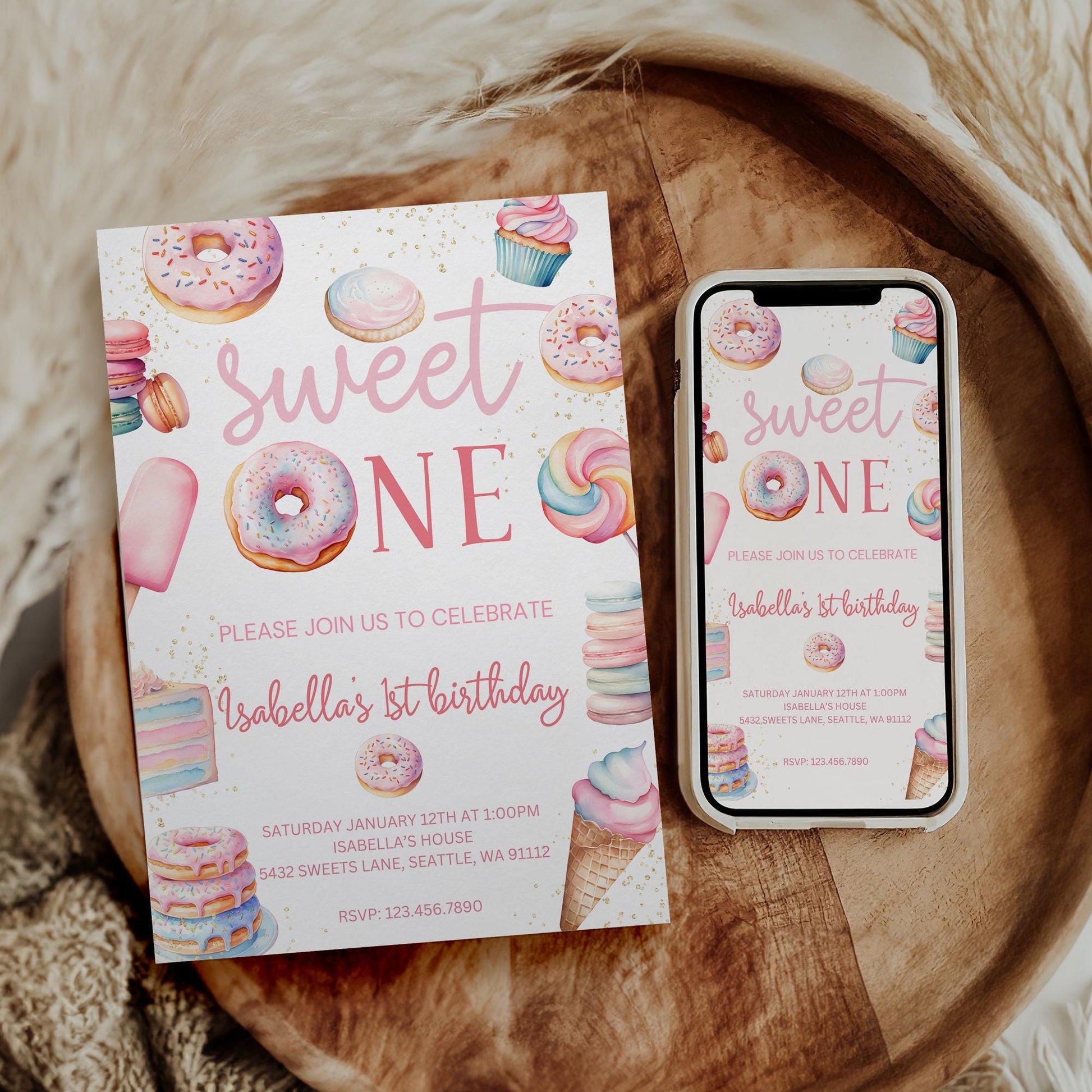 Sweet One Milestone Board - Digital Download