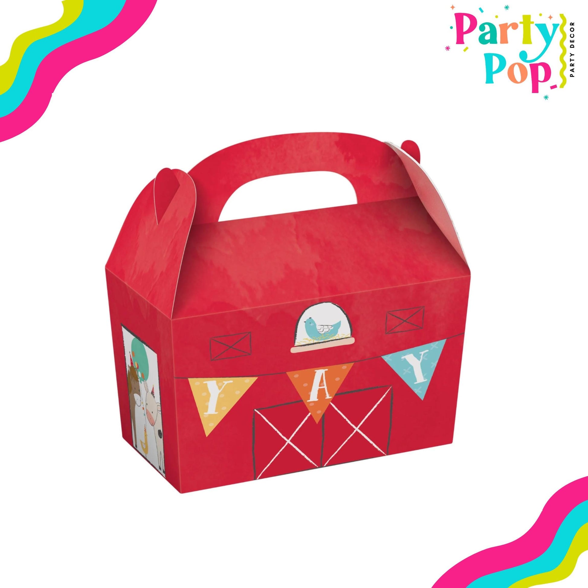 Treat Boxes- Farm Animal Birthday Party Decor