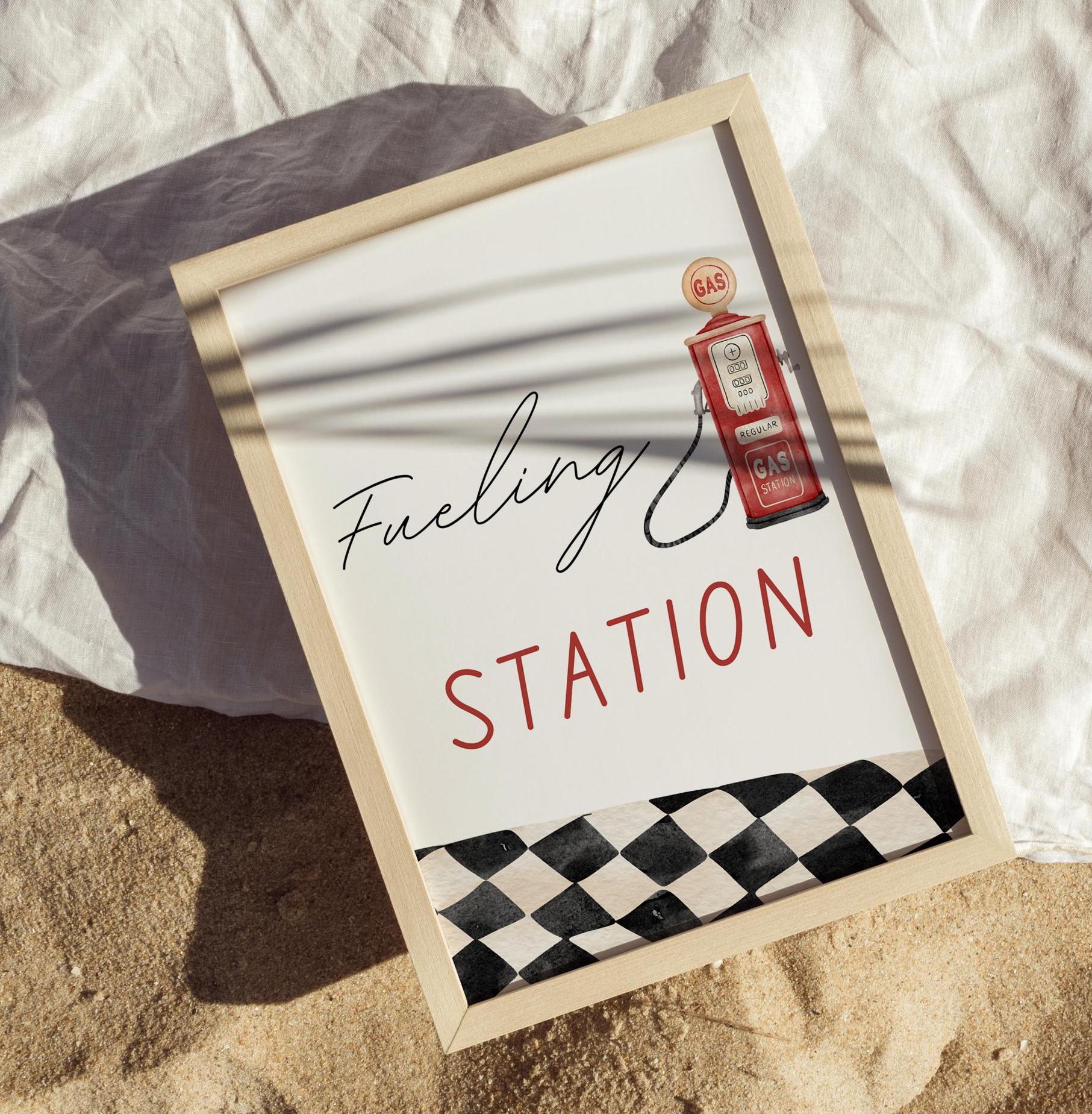 Fast One Custom Sign - Race Car Theme - Digital Download