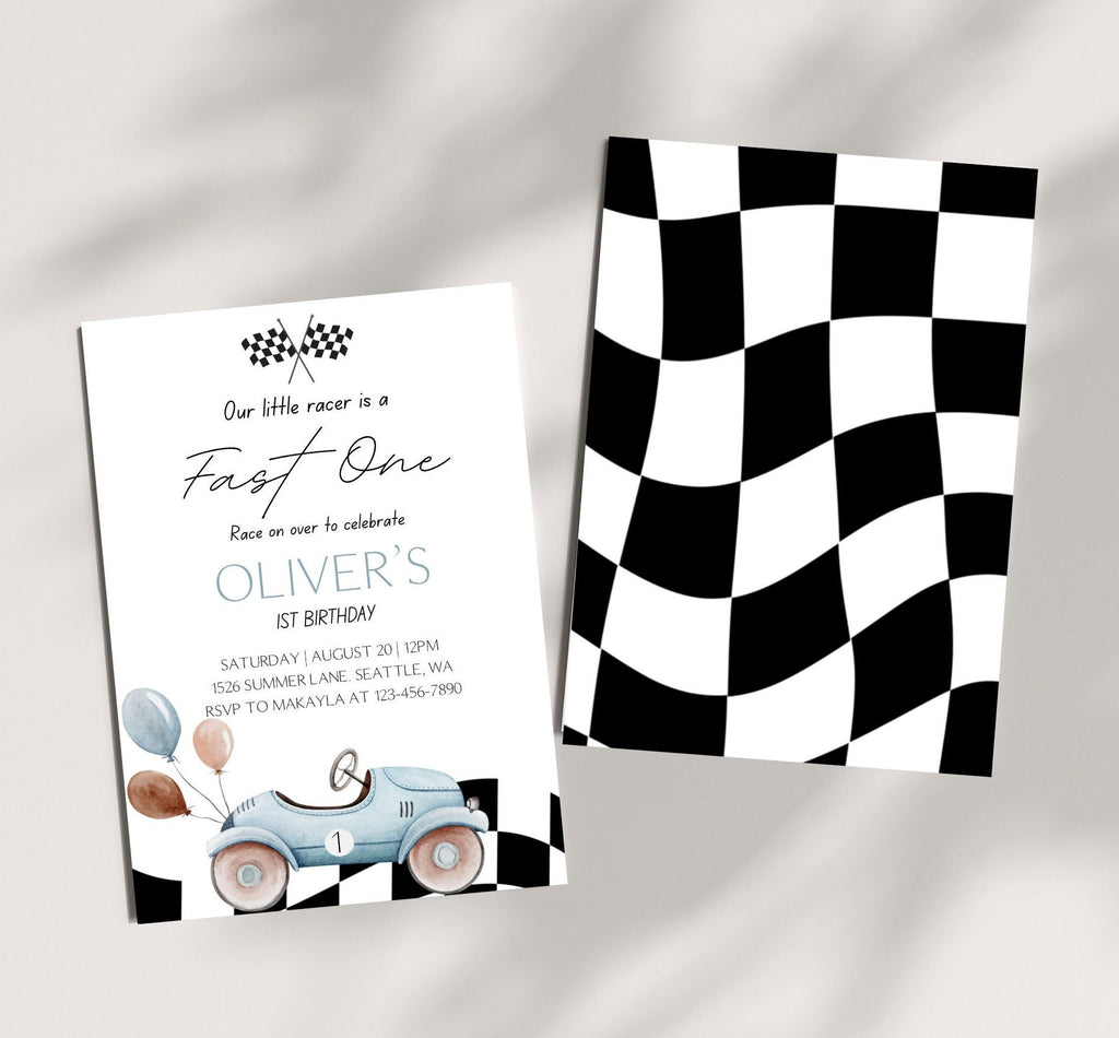 Fast One Birthday 1st Birthday - Digital Download