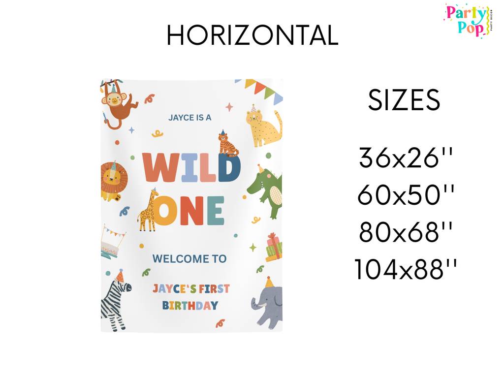 Wild One Birthday Banner (Printed + Shipped)