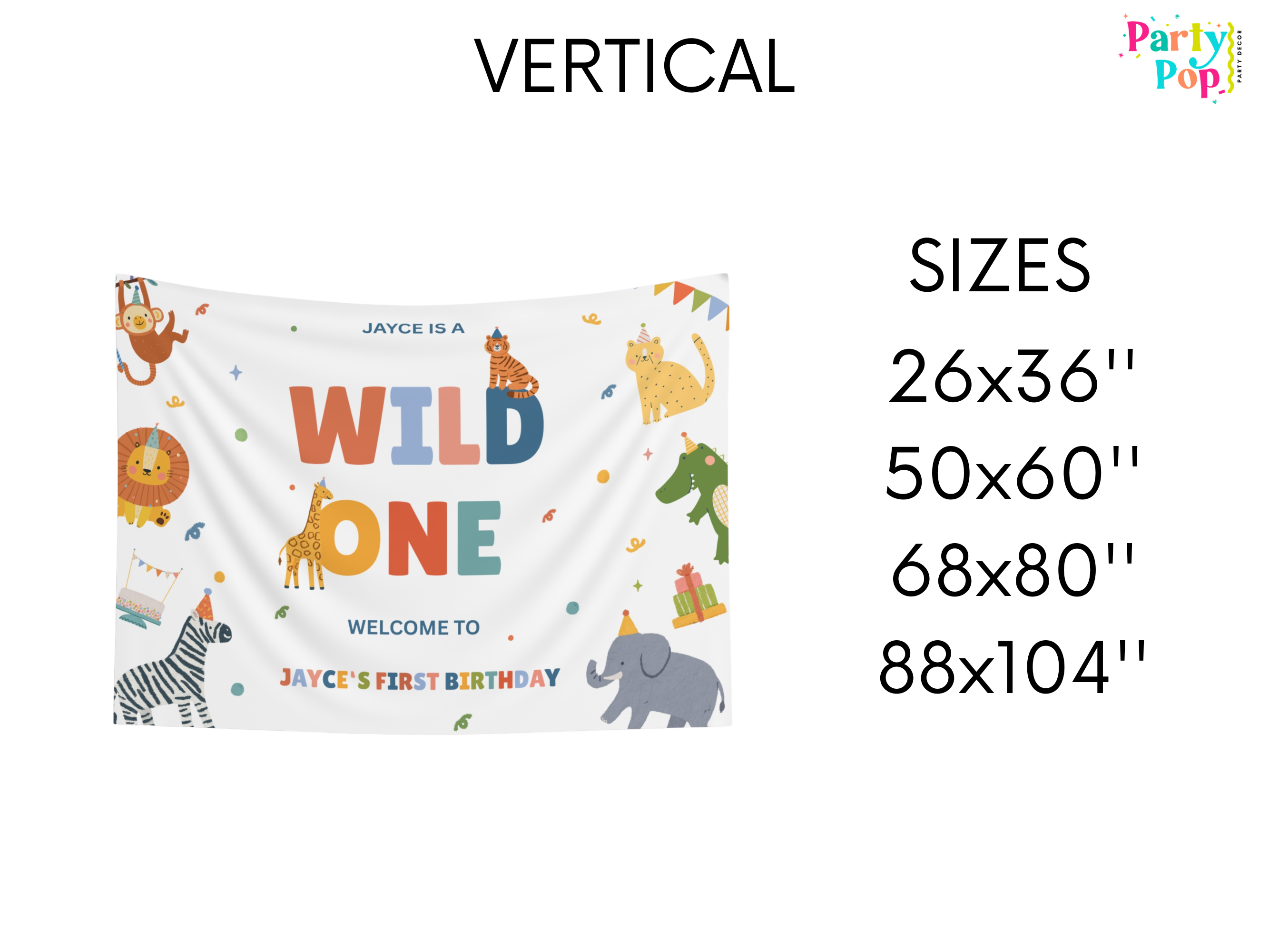 Wild One Birthday Banner (Printed + Shipped)