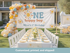 One Happy Boy Birthday Banner (Printed + Shipped)