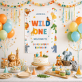 Wild One Birthday Banner (Printed + Shipped)