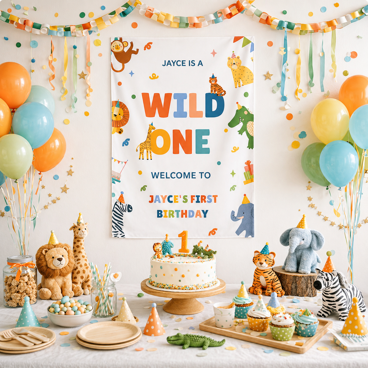 Wild One Birthday Banner (Printed + Shipped)
