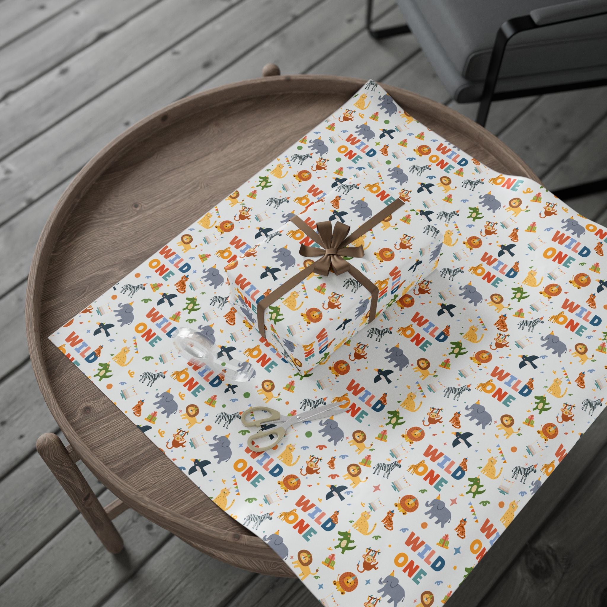 Wild One 1st Birthday Wrapping Paper (Printed + Shipped)