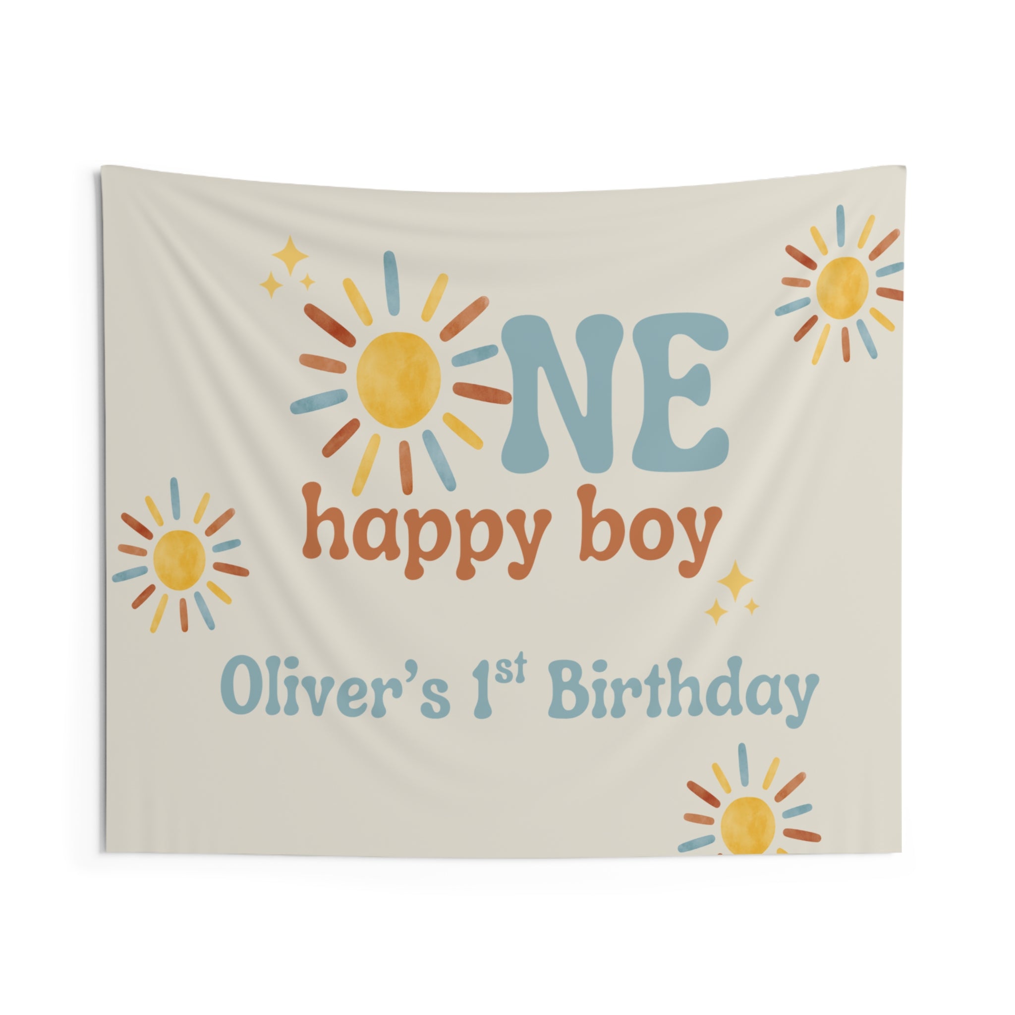 One Happy Boy Birthday Banner (Printed + Shipped)