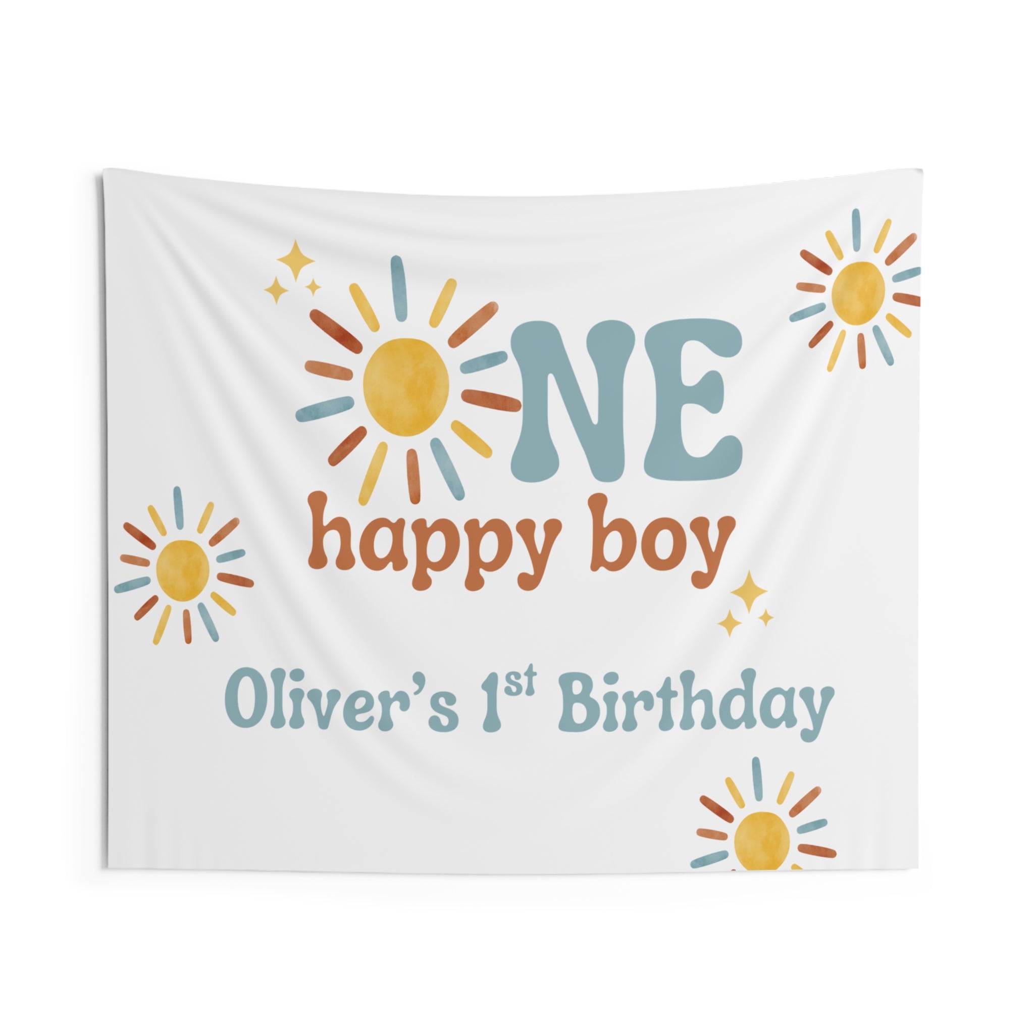 One Happy Boy Birthday Banner (Printed + Shipped)