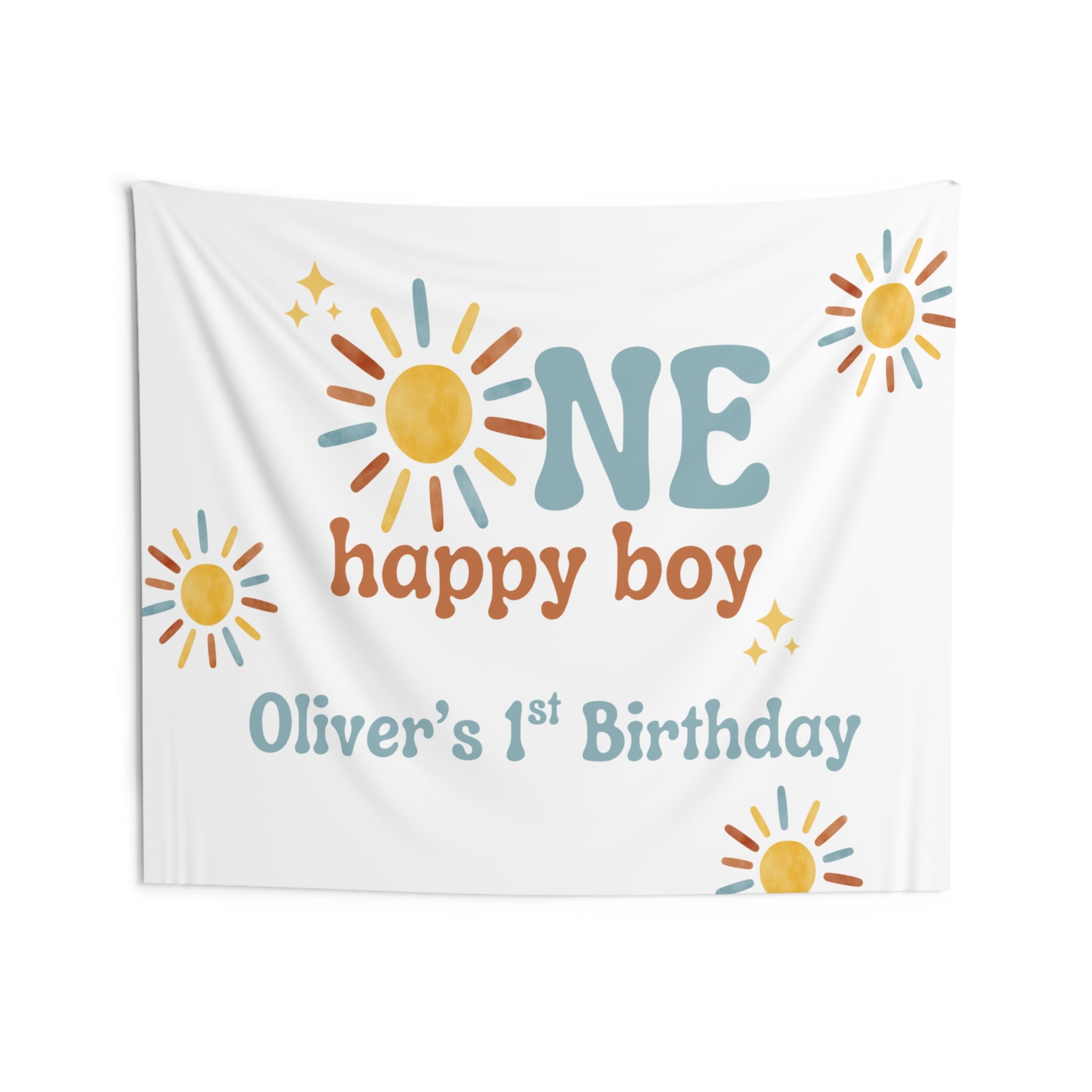 One Happy Boy Birthday Banner (Printed + Shipped)