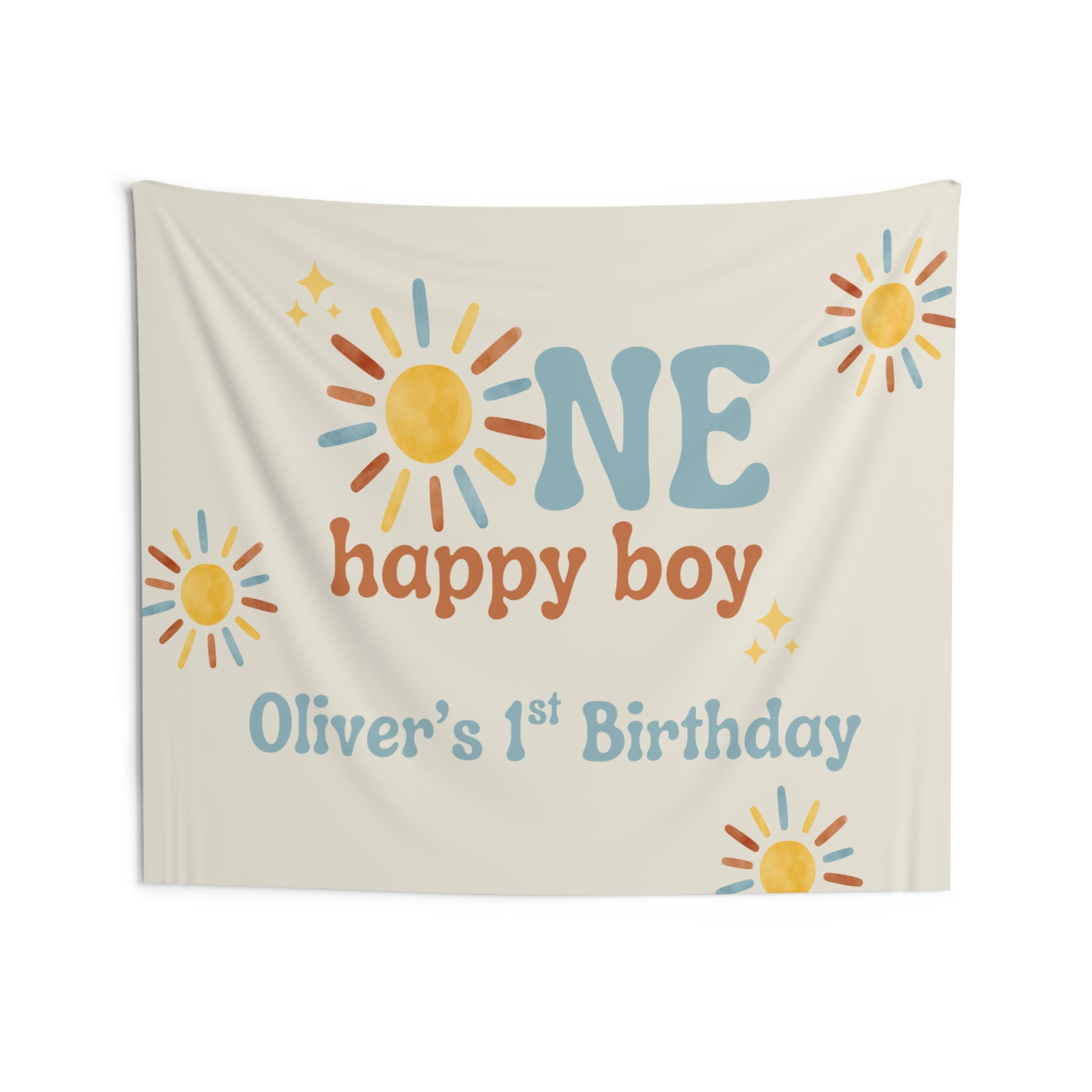 One Happy Boy Birthday Banner (Printed + Shipped)