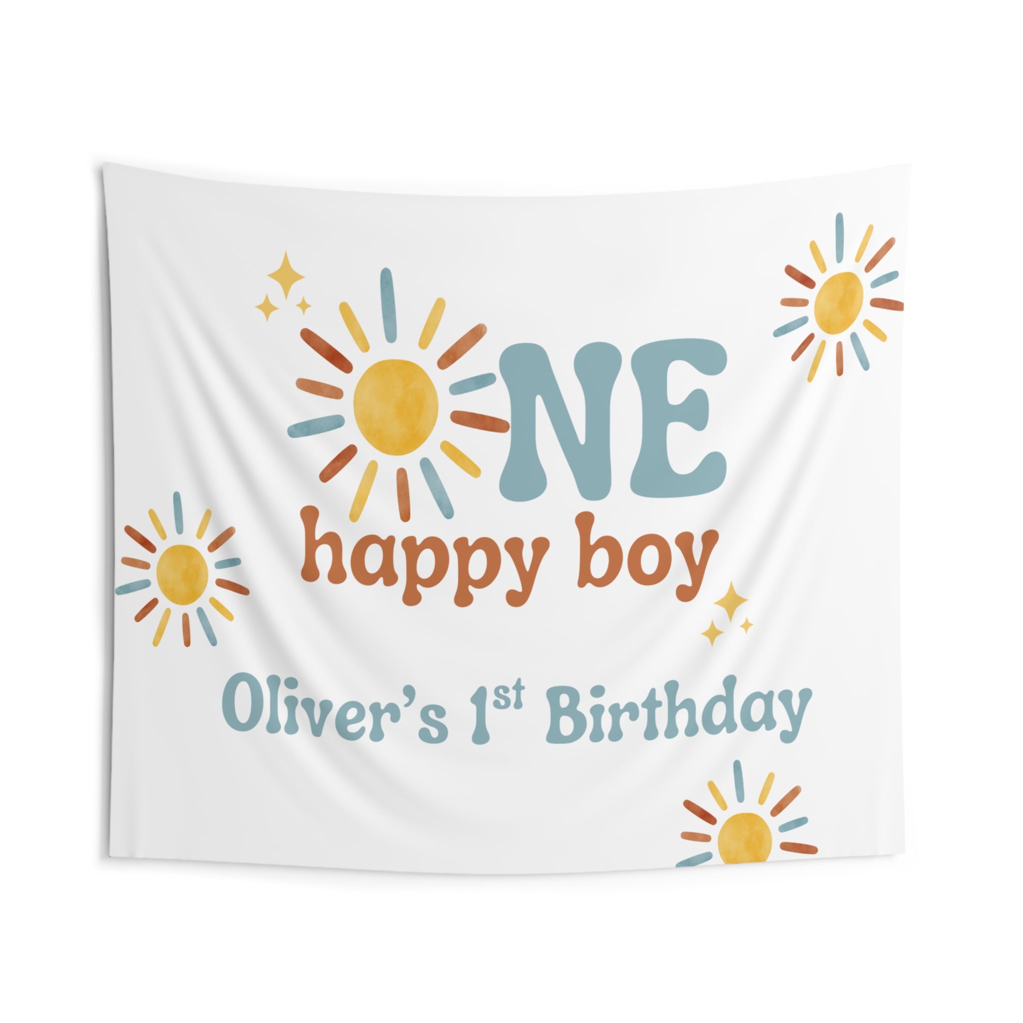 One Happy Boy Birthday Banner (Printed + Shipped)