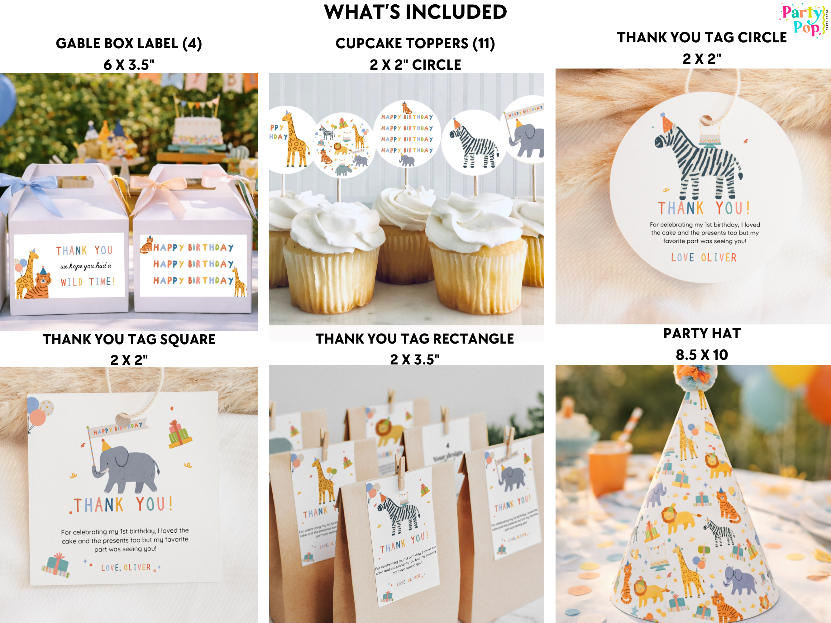 Party Animals Instant Party Bundle - Download + Print