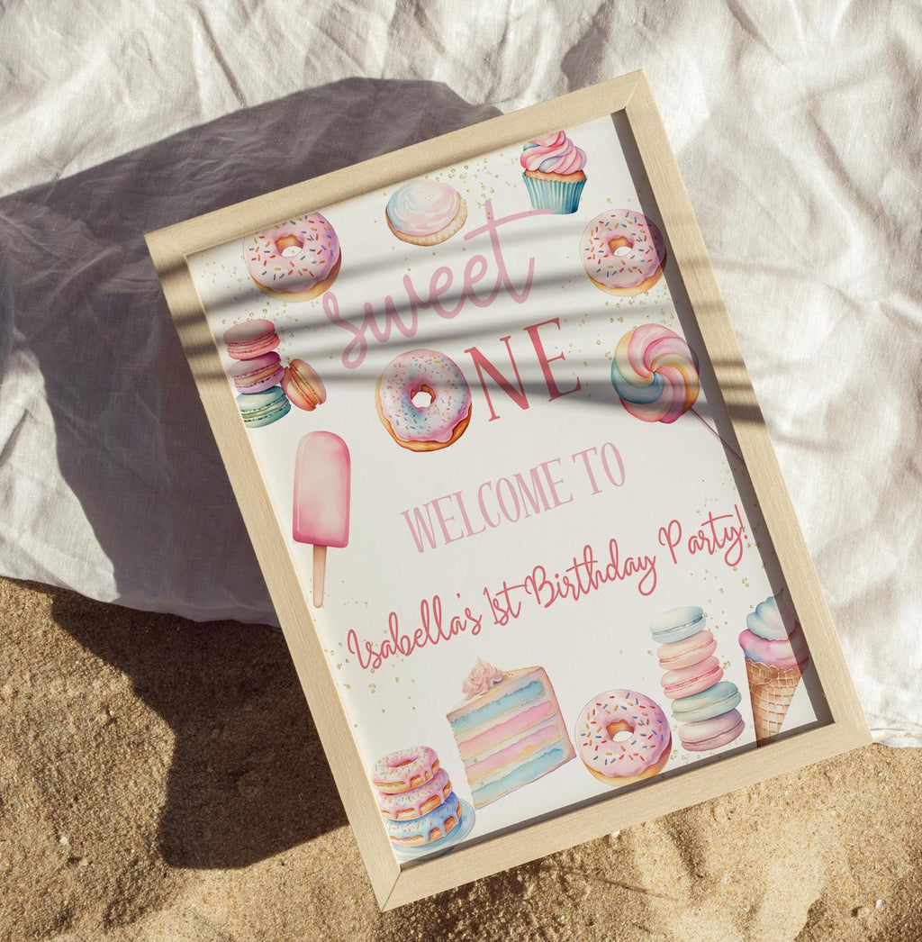 Sweet One Birthday Welcome Sign - Digital Download