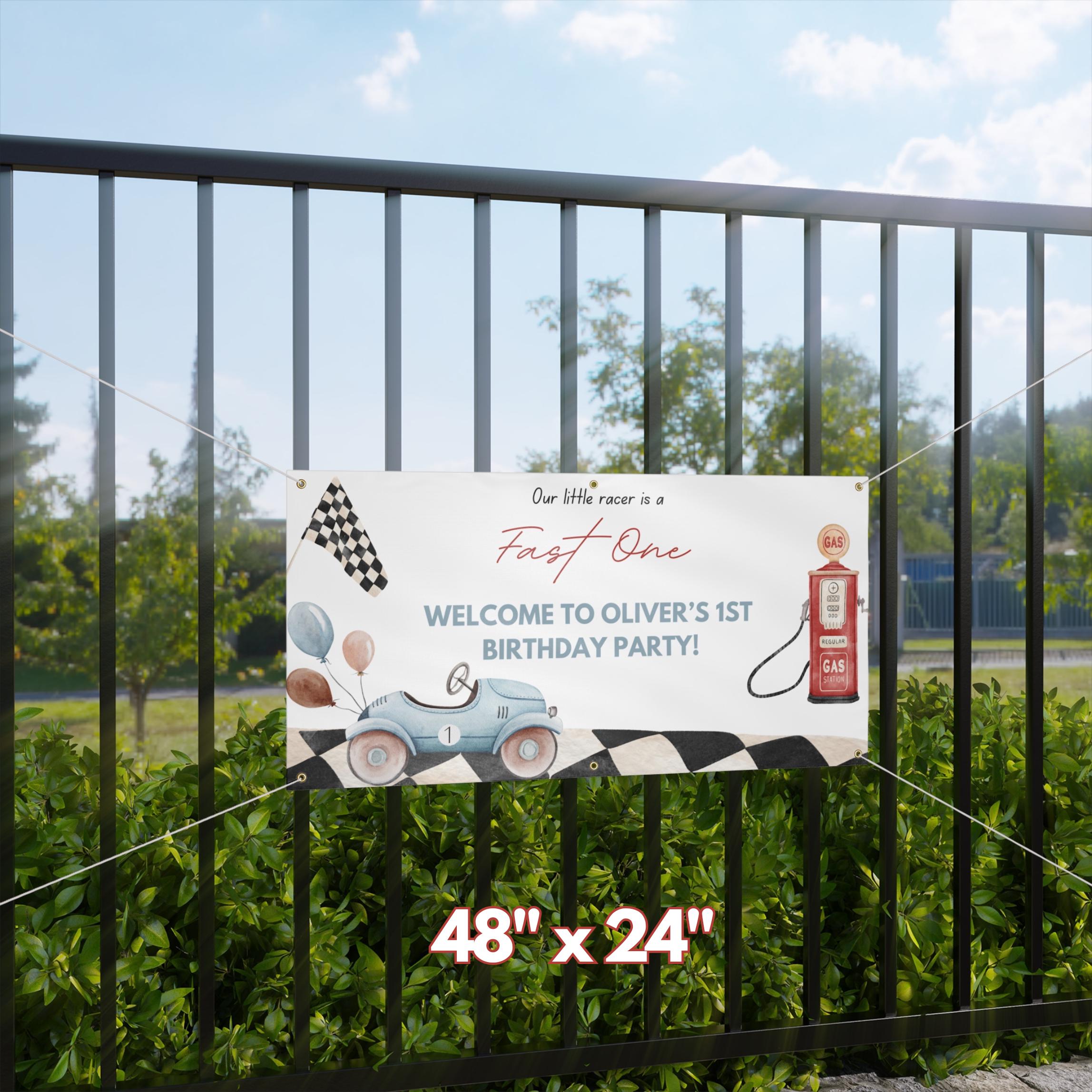 Fast One Birthday - Fast One Birthday Decoration - Race Car Birthday